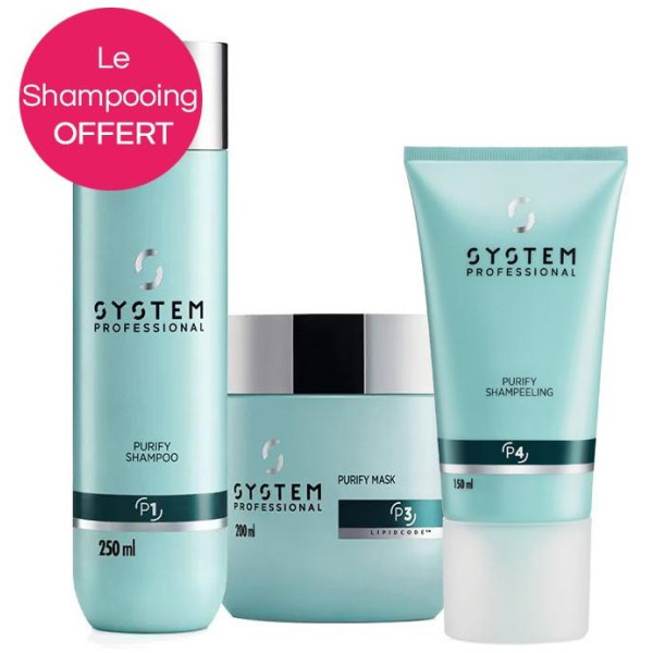 Derma Purify Anti-Dandruff Routine con Peeling System Professional con shampoo FREE