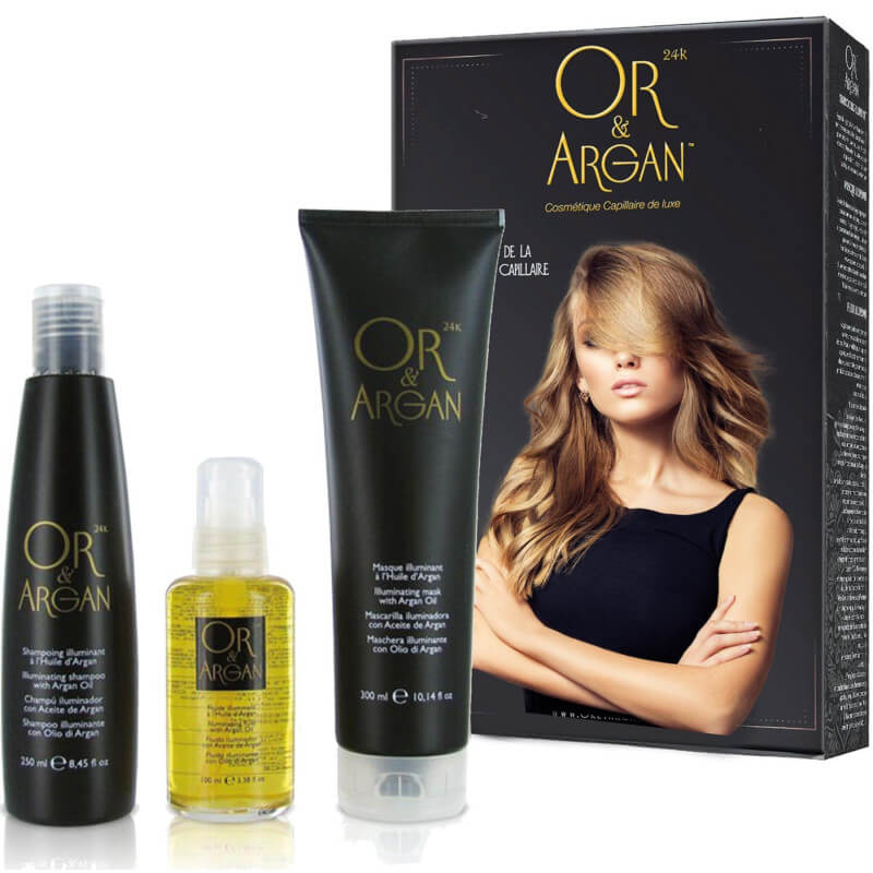 Coffret illuminant Lux OR & ARGAN 200ML