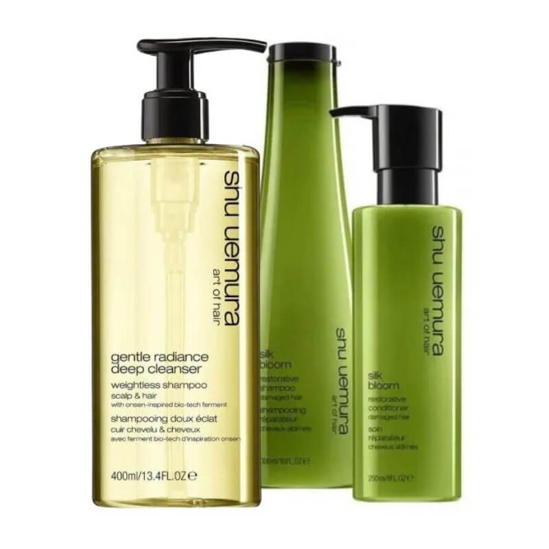 Ritual de champô + condicionador Silk Bloom Shu Uemura