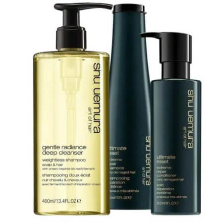 Ritueel van shampoo + conditioner Ultimate Reset van Shu Uemura.
