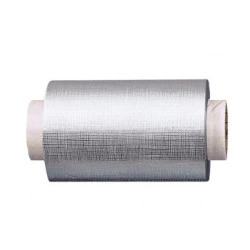 Aluminio estampado plateado de 12 micrones.