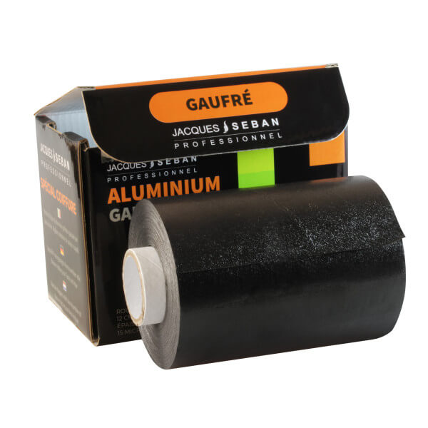 Zwart gewafeld aluminium 15 micron Zwart gewafeld aluminium 15 micron