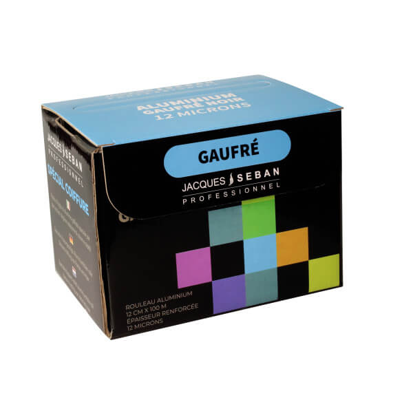 Zwart gegolfd aluminium 12 micron Zwart gegolfd aluminium 12 micron