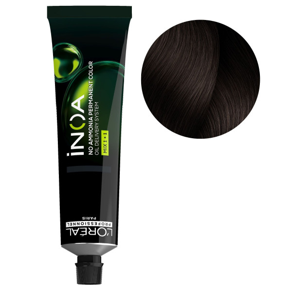 iNOA 5.15 light brown ash mahogany hair color 60ML
