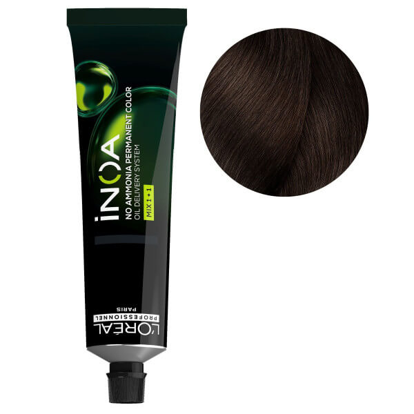 iNOA 5.35 light golden brown mahogany hair color 60ML