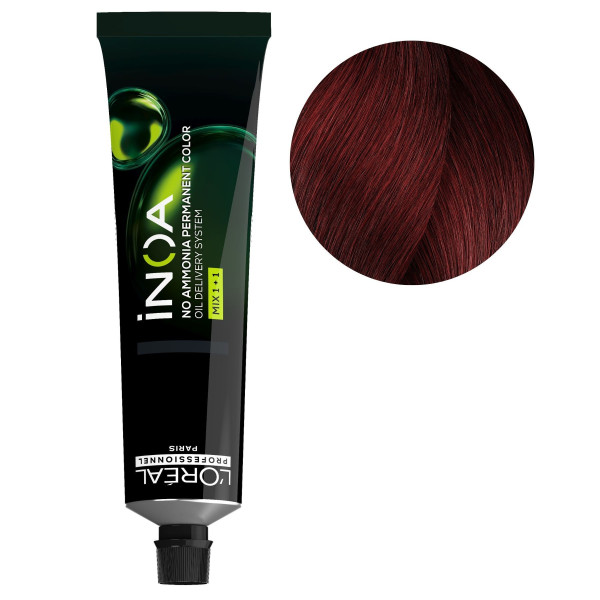 iNOA carmilane 5.62 light brown iridescent red hair color 60ML