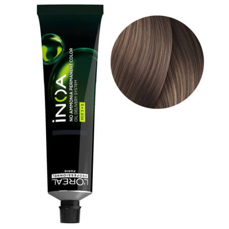 Coloration iNOA 8.21 blond clair irisé cendré