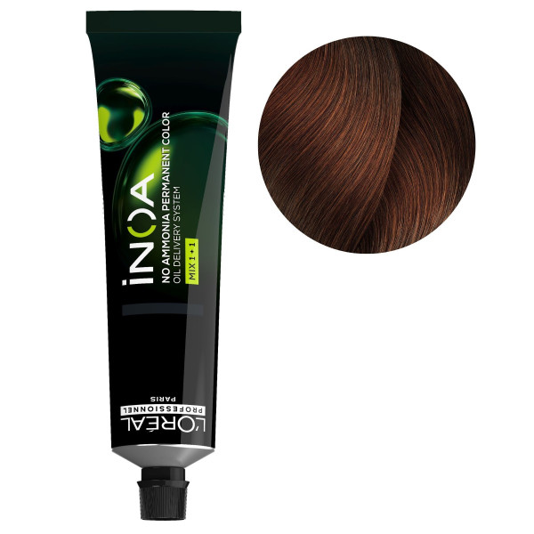 iNOA 5.4 color de cabello castaño claro cobrizo