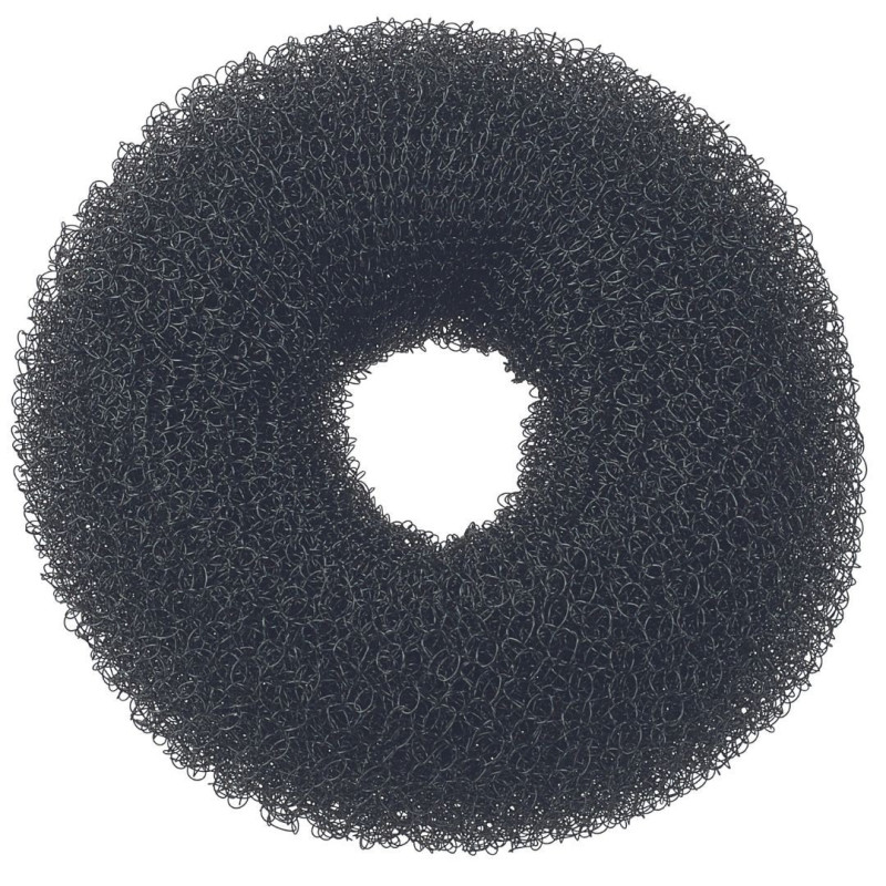 Bun de tul negro de nylon Sibel de 8 cm