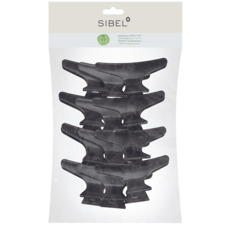 3 recycled plastic clamps 100% Sibel