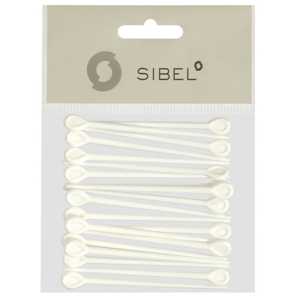 20 white plastic combs Sibel