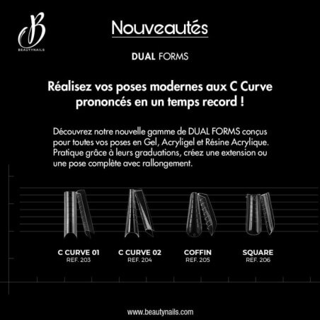 Capsules Soft Gel Tips forme Coffin Beauty Nails 500 pièces