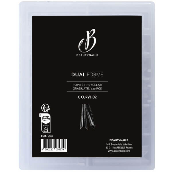 Forma dupla em C curva 02 BeautyNails Forma dupla em C curva 02 BeautyNails