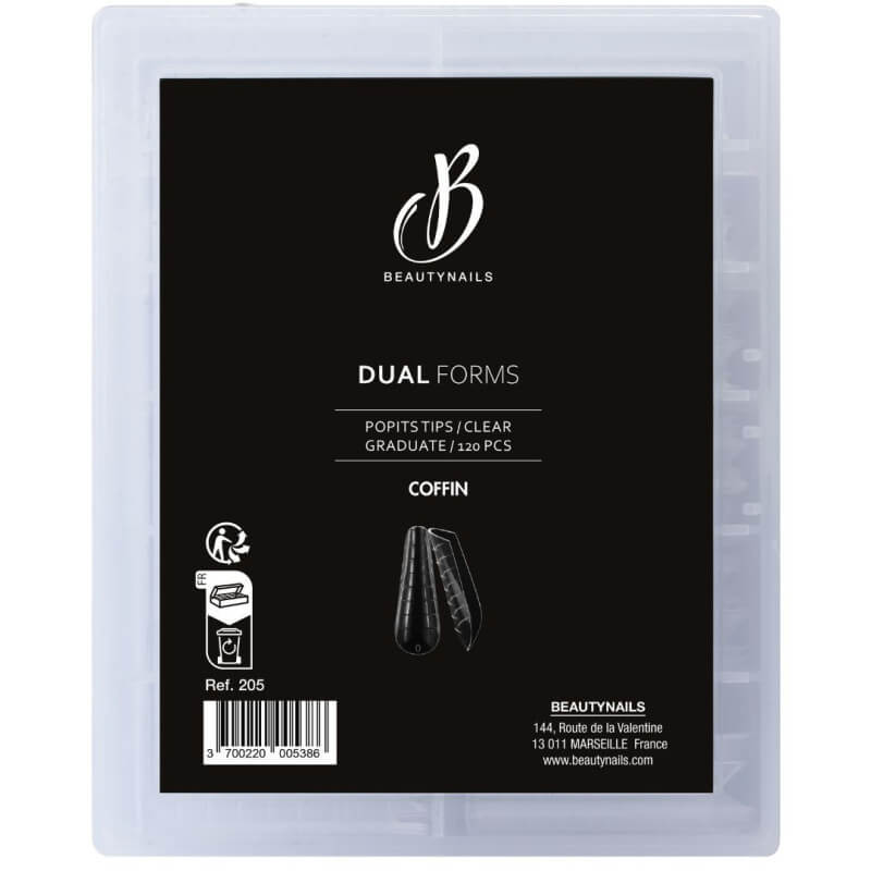 Capsules Soft Gel Tips forme Coffin Beauty Nails 500 pièces