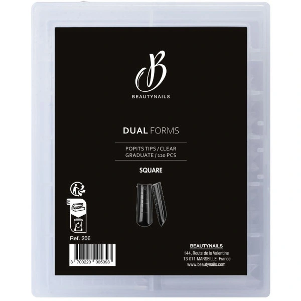 Tips Dual Form Square BeautyNails
