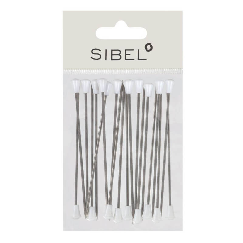 Conjunto de 20 alfinetes de metal 70mm Sibel