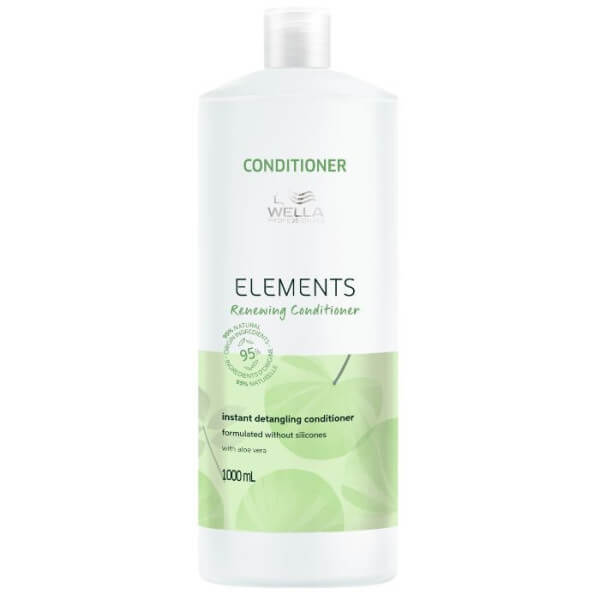 Herstellende conditioner Renewing Elements van Wella, 1 liter. Herstellende conditioner Renewing Elements van Wella, 1 liter.