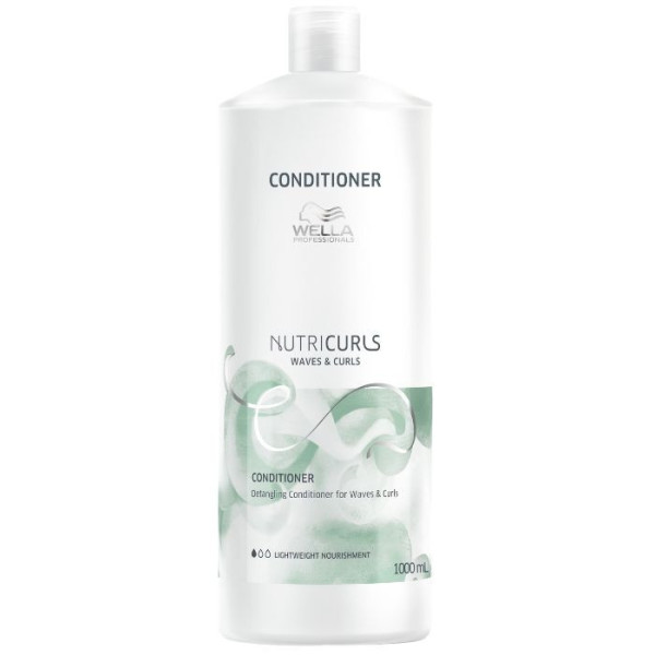 NUTRICURLS Conditioner detangler for wavy and curly hair 1000ml