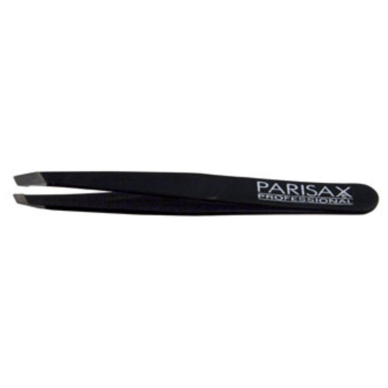 Oblique black Parisax tweezers