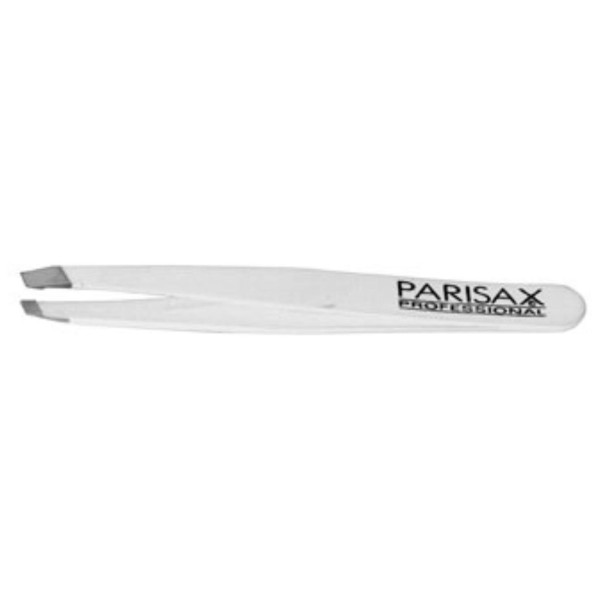 Oblique white Parisax tweezers