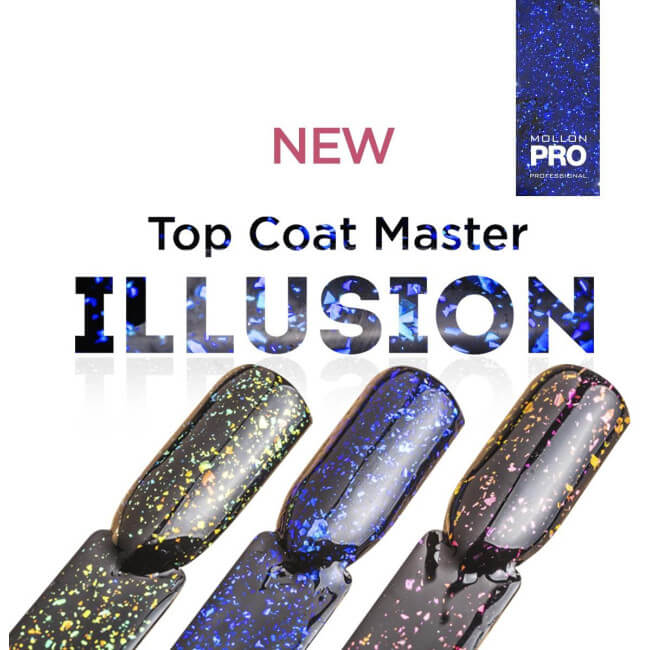 Top coat Master Illusion Blue Mollon Pro 12ML 