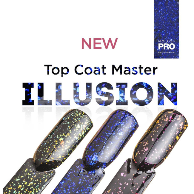Top coat Master Illusion Blue Mollon Pro 12ML