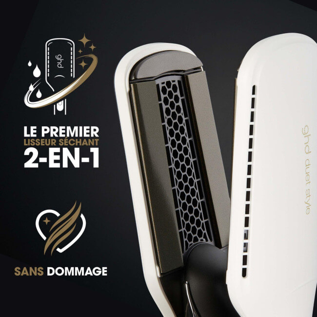 Lisseur séchant Duet Style 2-en-1 blanc ghd