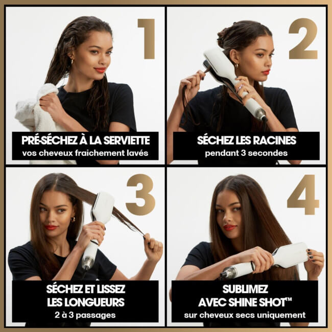 Lisseur séchant Duet Style 2-en-1 blanc ghd