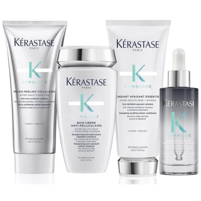 Anti-dandruff routine for dry scalp Symbiose Kérastase