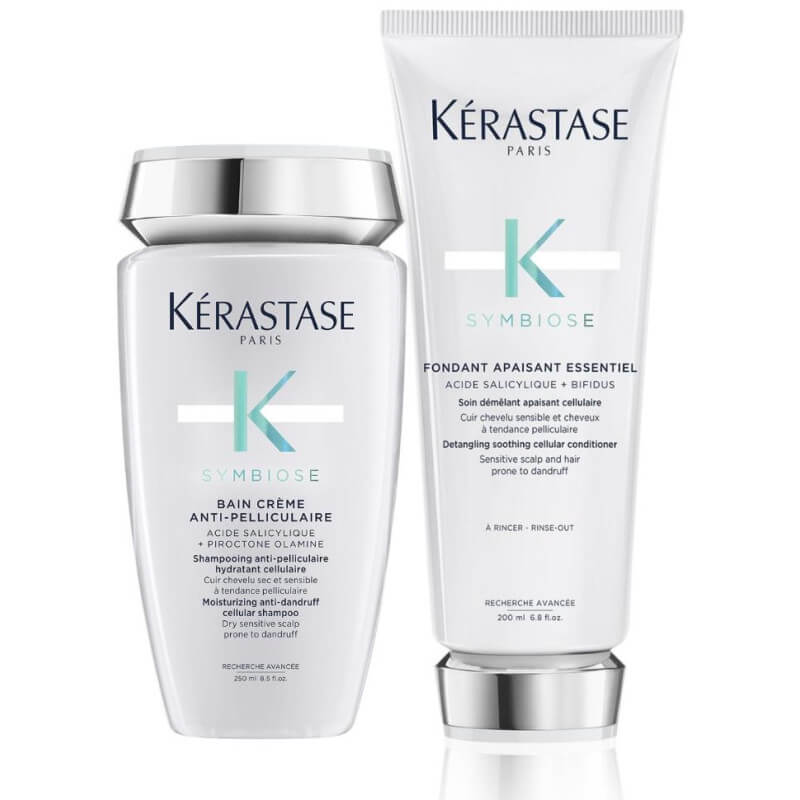 Anti-dandruff routine for dry scalp Symbiose Kérastase