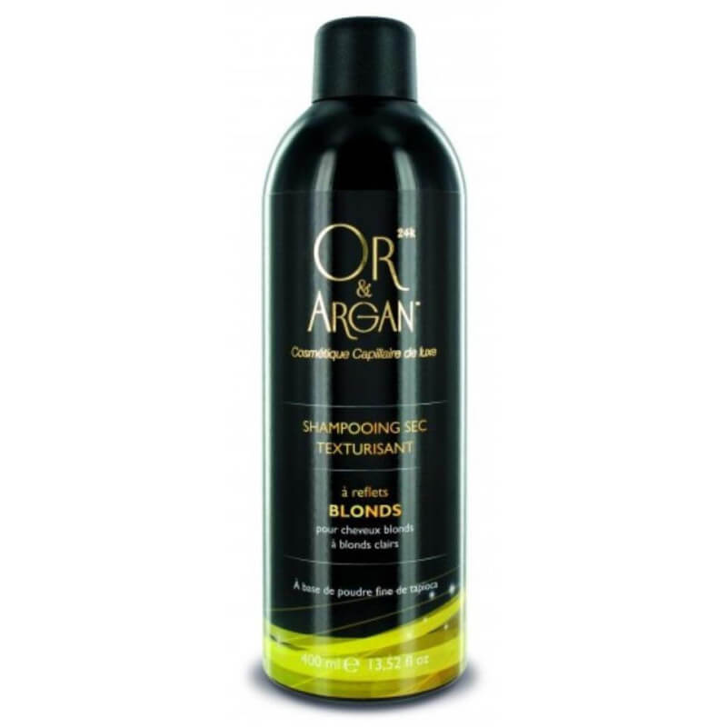 Texturisierendes Trockenshampoo mit Blondgold- und Arganreflexen, 400 ml.