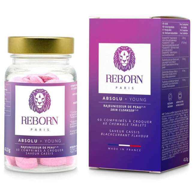 Complementos alimentares antienvelhecimento Absolu+ Young Reborn 48g