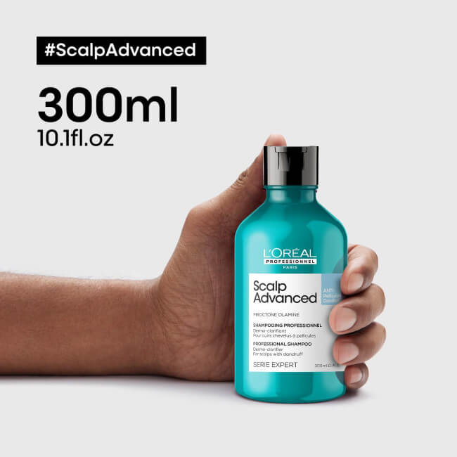 Champô anticaspa de limpeza profunda Scalp Advanced L'Oréal Professionnel 300ML