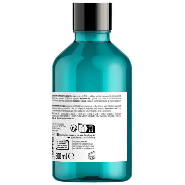 Shampooing purifiant cheveux gras Scalp Advanced L'Oréal Professionnel 1,5L