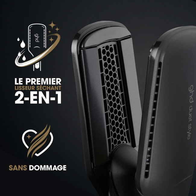 Lisseur séchant Duet Style 2-en-1 noir ghd