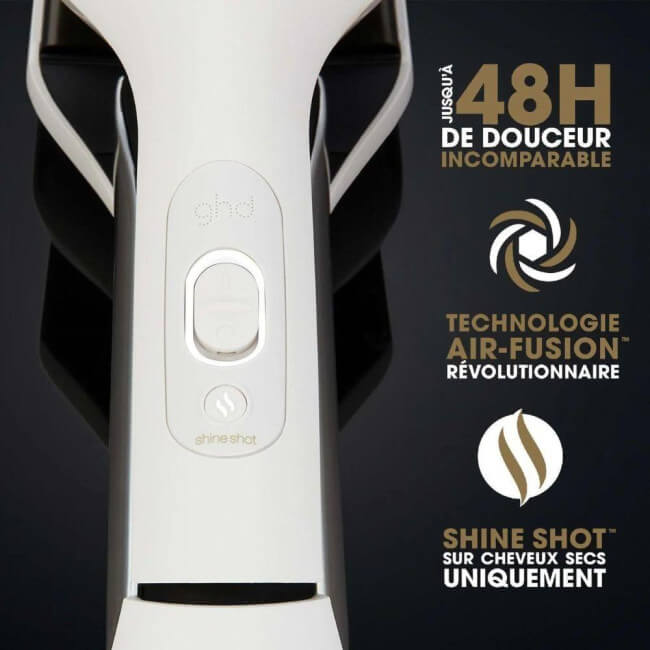 Pack lisseur ghd séchant Duet Style noir & huile lissante Sleek Talker