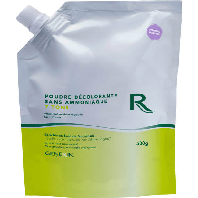 Poudre décolorante 7 tons sans ammoniaque Generik 500g