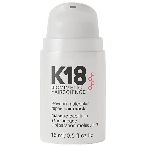 Maschera per capelli professionale con riparazione molecolare K18 da 15ML