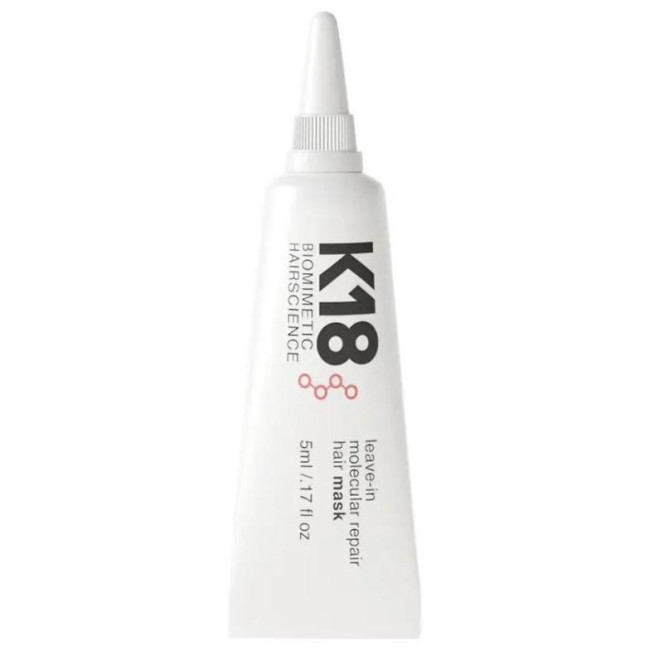 Maschera per capelli professionale con riparazione molecolare K18 da 5 ml