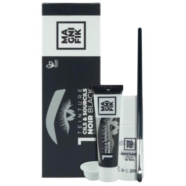Kit voor het verven van wimpers en wenkbrauwen Magnifik Generik nr. 1 Zwart Kit voor het verven van wimpers en wenkbrauwen Magnifik Generik nr. 1 Zwart