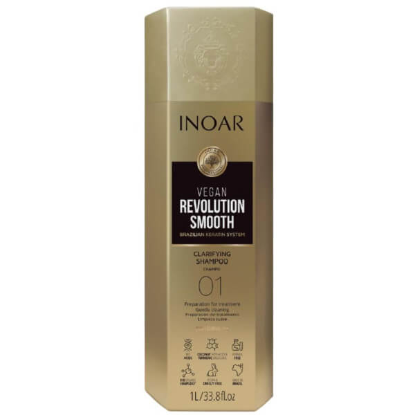 Shampoo vegan revolution smooth Inoar 1L Shampoo vegan revolution smooth Inoar 1L