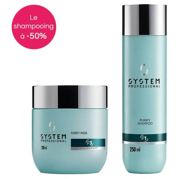 Paquete Derma Purify Anti-caspa con loción System Professional Paquete Derma Purify Anti-caspa con loción System Professional