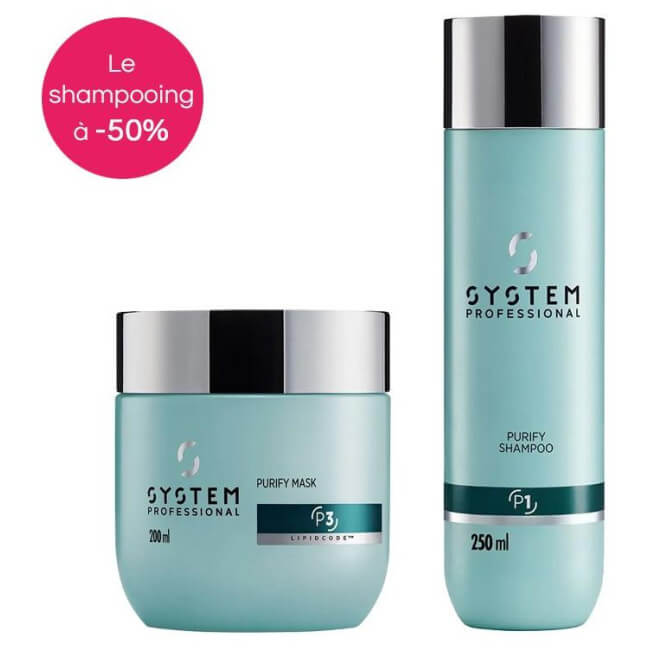 Paquete Derma Purify Anti-caspa con loción System Professional