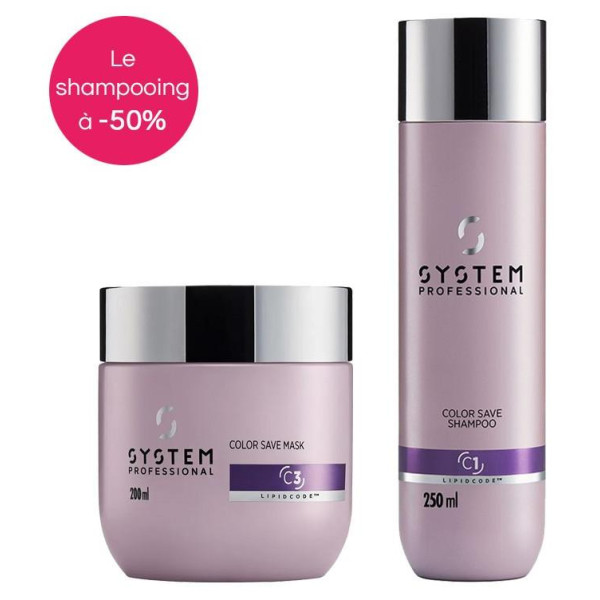 Color Save routine with System Professional mask with FREE shampoo