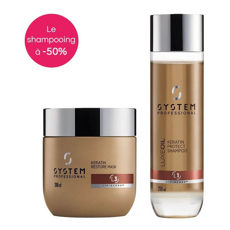 Packen Sie LuxeOil System Professional Mask, Conditioner und Shampoo GRATIS ein