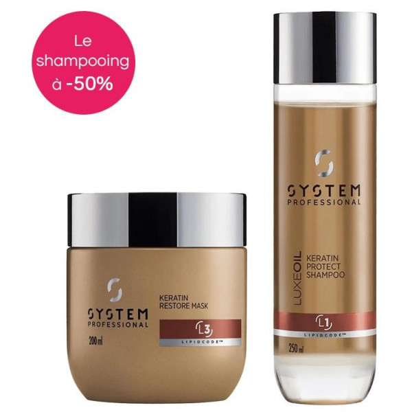 Pack LuxeOil System Professional Masque, Conditionner et le Shampooing OFFERT