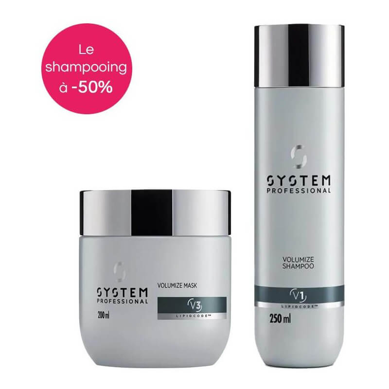 Rutina profesional Volumize System con shampoo GRATIS
