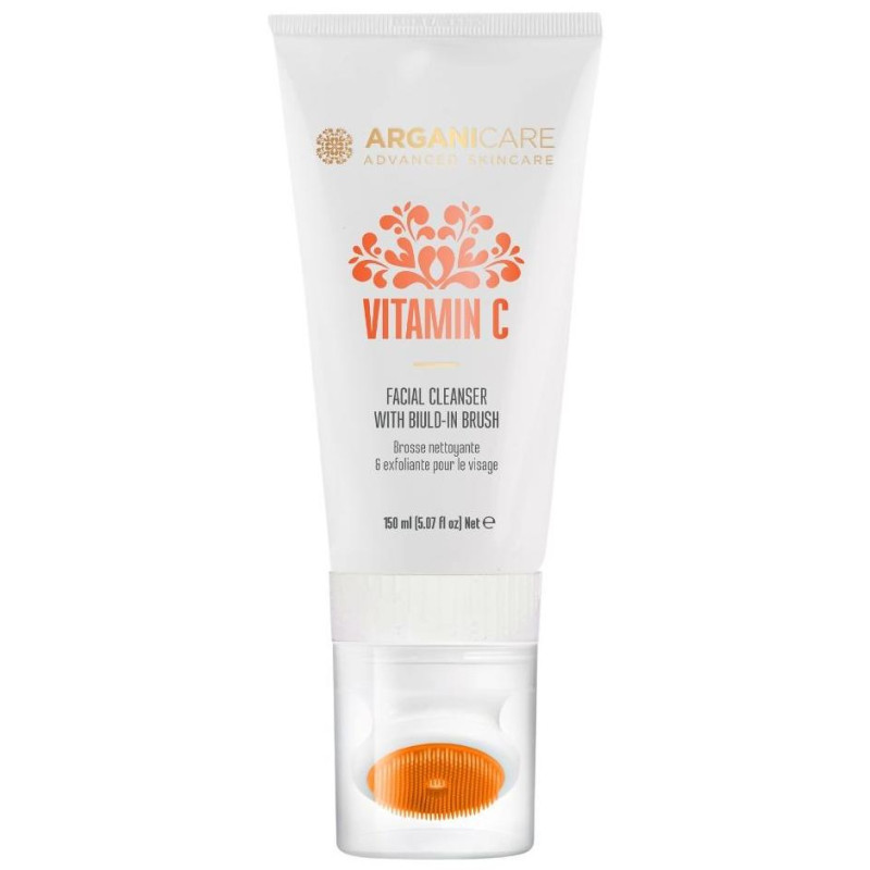 Nettoyant visage avec brosse vitamine C Arganicare 150 ml