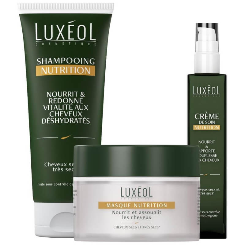 Trio nutrição intensa para cabelos secos a muito secos Luxéol