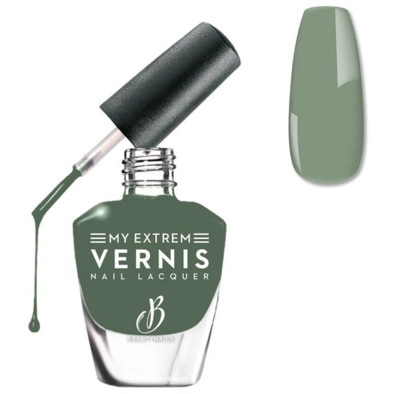Verniz My Extrem verde Cáqui vestido 12ML Beauty Nails MEV065-28